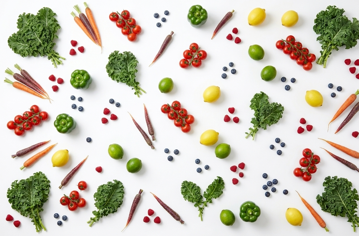 Fresh colorful produce
